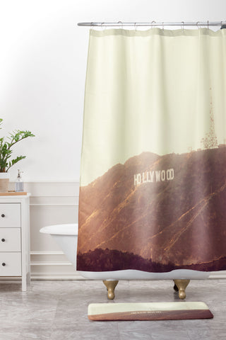 Ann Hudec Hollywood Gold Shower Curtain And Mat
