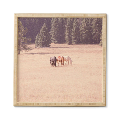 Ann Hudec Montana Horses Framed Wall Art