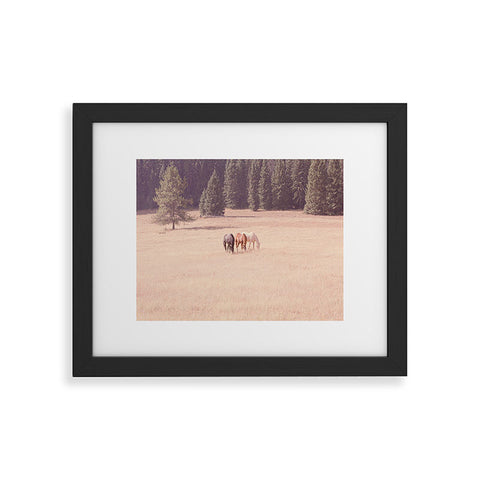 Ann Hudec Montana Horses Framed Art Print