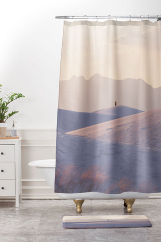 Ann Hudec New Mexico Solitude Shower Curtain And Mat