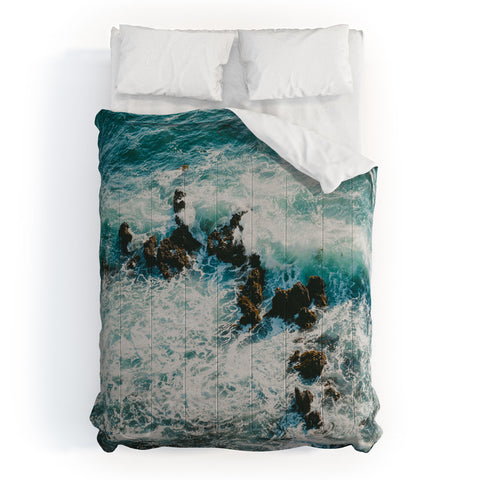 Ann Hudec Palos Verdes Surf Comforter