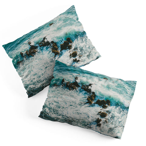 Ann Hudec Palos Verdes Surf Pillow Shams