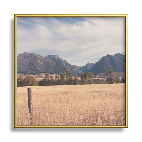 Ann Hudec Paradise Valley Montana Square Metal Framed Art Print