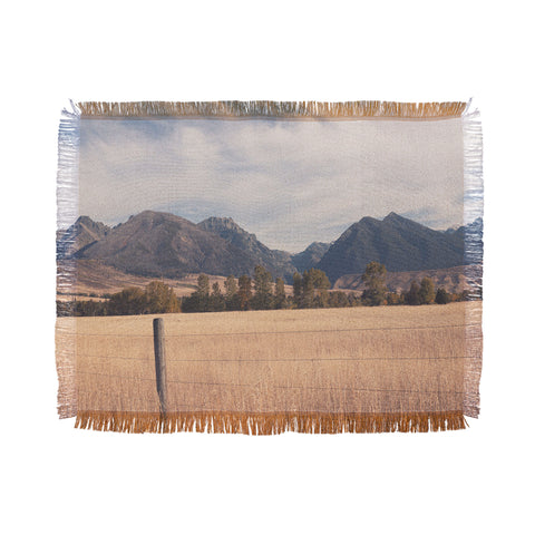 Ann Hudec Paradise Valley Montana Throw Blanket