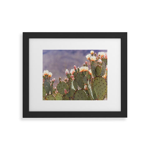 Ann Hudec Prickly Pear Cactus Blooms Framed Art Print