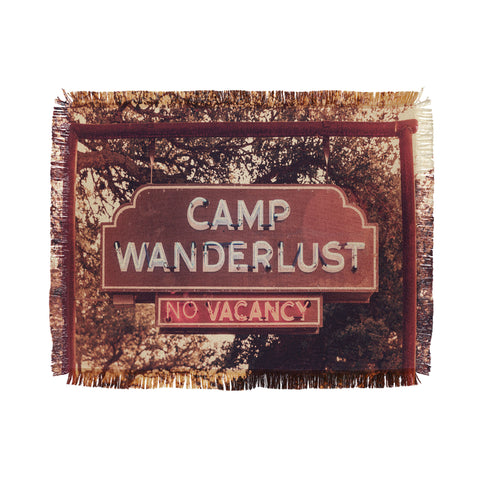 Ann Hudec Roadtrip Wanderlust Throw Blanket
