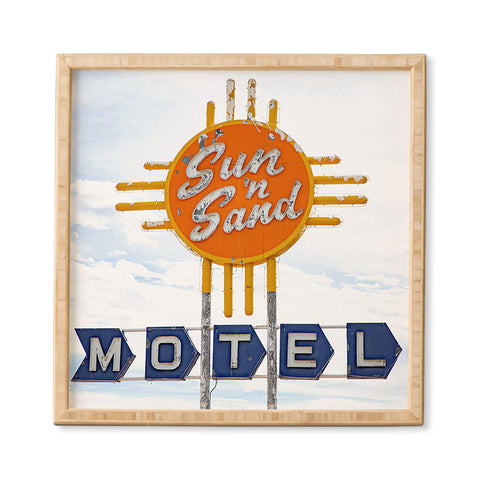 Ann Hudec Route 66 Sun n Sand Motel Framed Wall Art