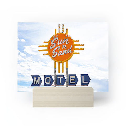 Ann Hudec Route 66 Sun n Sand Motel Mini Art Print