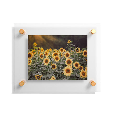 Ann Hudec Sunflower Morning Floating Acrylic Print