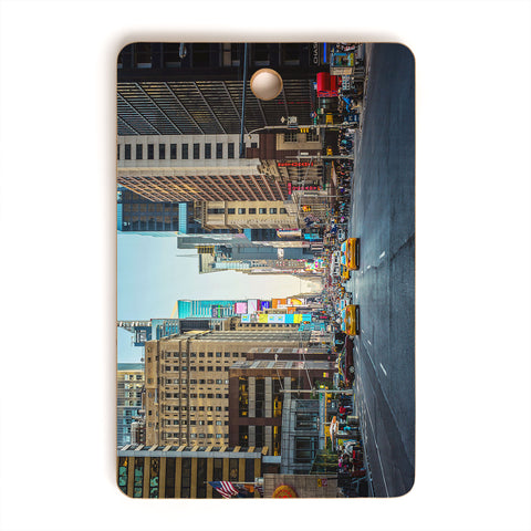 Ann Hudec Sunset Over 7th Ave NYC Cutting Board Rectangle