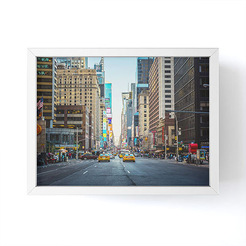 Ann Hudec Sunset Over 7th Ave NYC Framed Mini Art Print