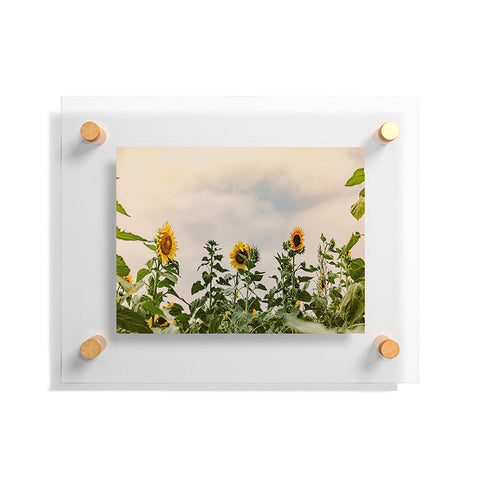 Ann Hudec Texas Sunflower Field Floating Acrylic Print