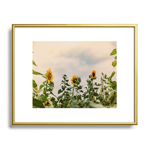 Ann Hudec Texas Sunflower Field Metal Framed Art Print