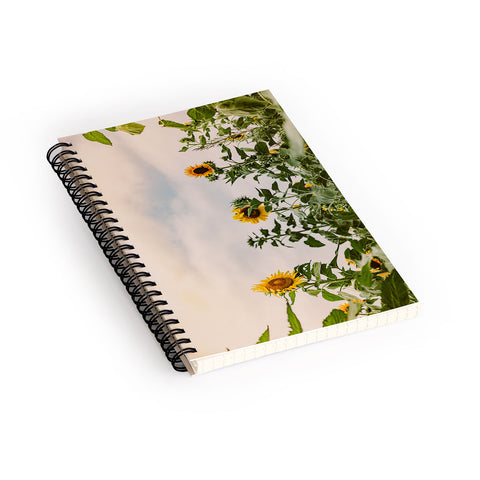 Ann Hudec Texas Sunflower Field Spiral Notebook