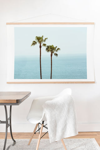 Ann Hudec Two Palms x Laguna Beach Vista Art Print And Hanger
