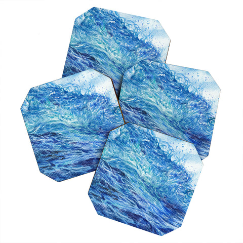 Anna Shell Blue wave Coaster Set