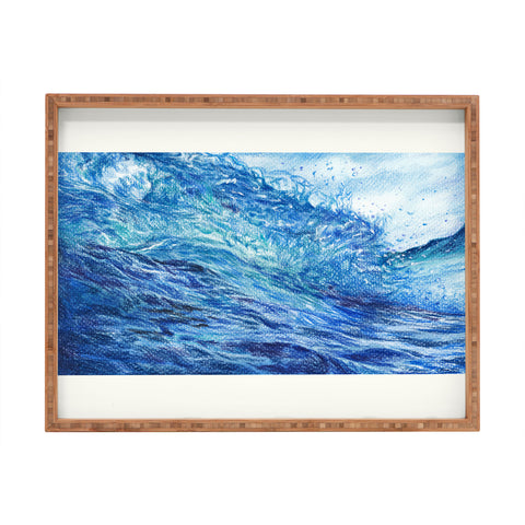Anna Shell Blue wave Rectangular Tray