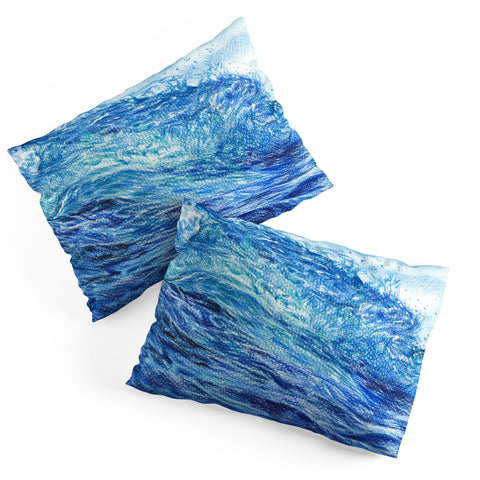 Anna Shell Blue wave Pillow Shams