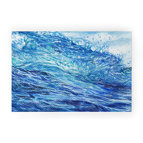 Anna Shell Blue wave Welcome Mat