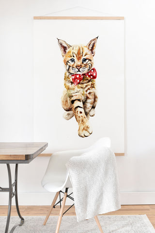 Anna Shell Bobcat cub Art Print And Hanger