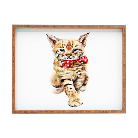Anna Shell Bobcat cub Rectangular Tray
