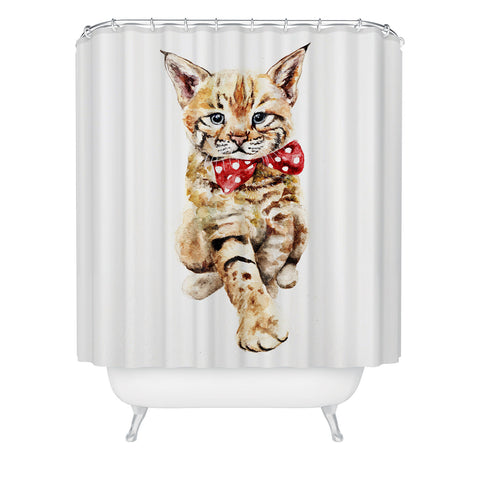 Anna Shell Bobcat cub Shower Curtain