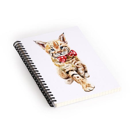 Anna Shell Bobcat cub Spiral Notebook