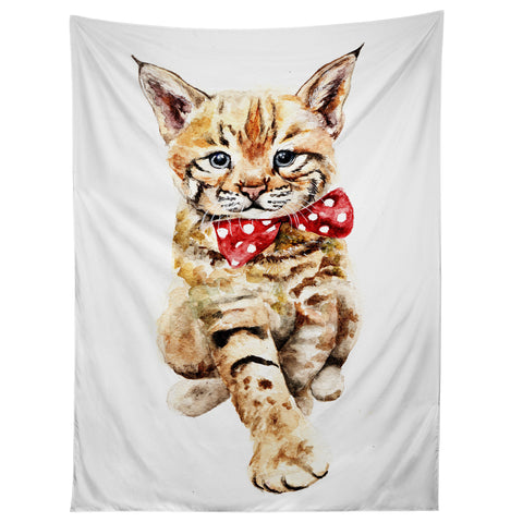 Anna Shell Bobcat cub Tapestry