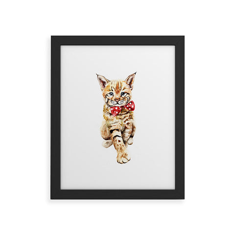 Anna Shell Bobcat cub Framed Art Print