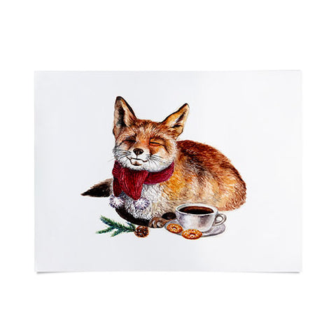 Anna Shell Coffee Fox Poster
