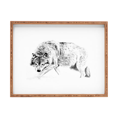 Anna Shell Crouching wolf pencil Rectangular Tray