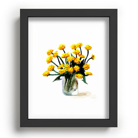 Anna Shell Dandelions watercolor Recessed Framing Rectangle