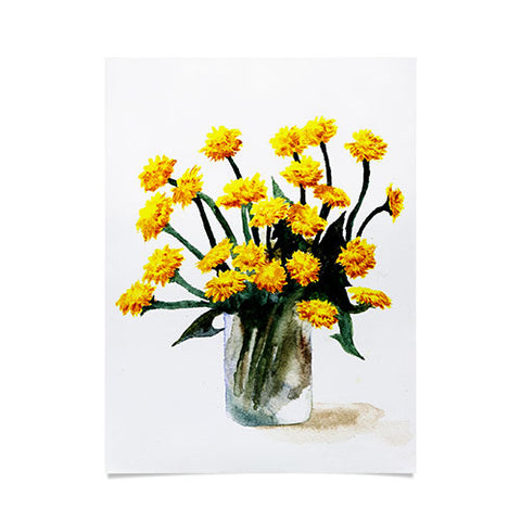 Anna Shell Dandelions watercolor Poster