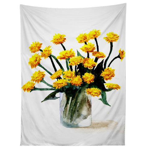 Anna Shell Dandelions watercolor Tapestry