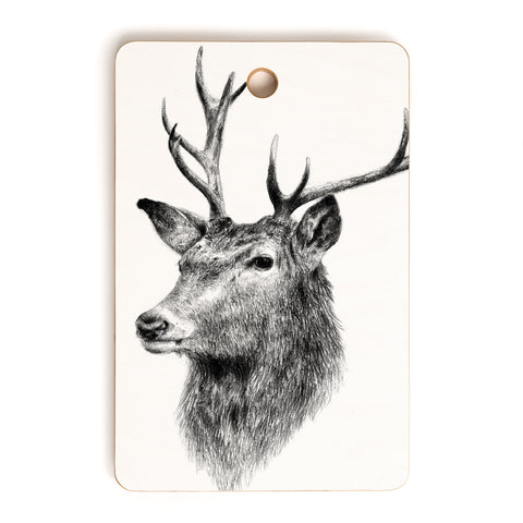Anna Shell Deer horns Cutting Board Rectangle
