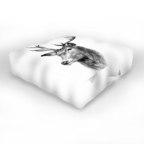 Anna Shell Deer horns Outdoor Floor Cushion