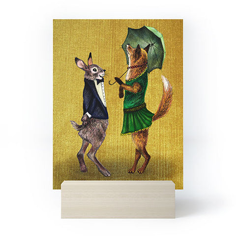 Anna Shell Fox and Hare Mini Art Print
