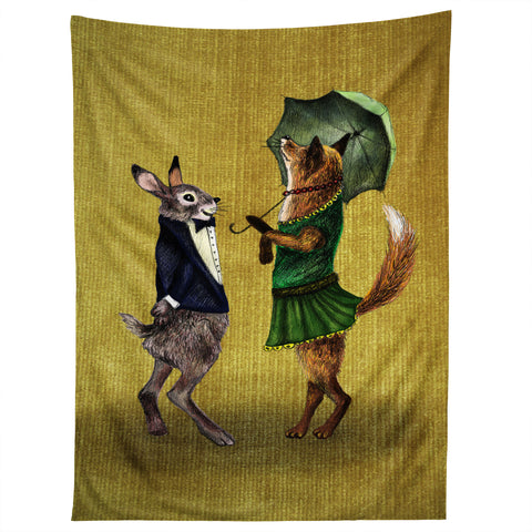 Anna Shell Fox and Hare Tapestry
