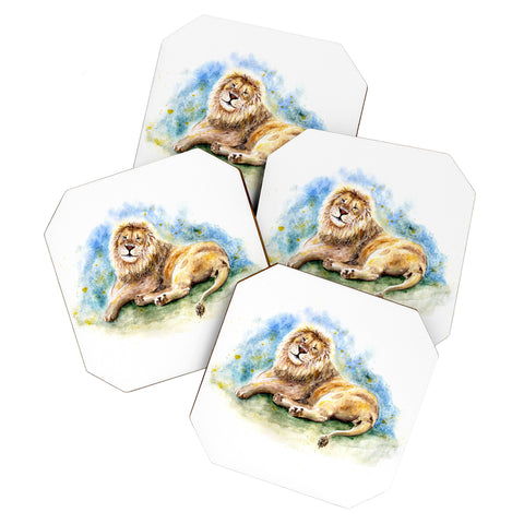 Anna Shell Lazy lion Coaster Set