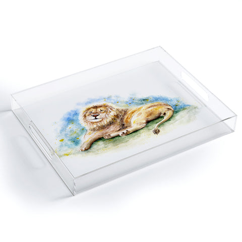 Anna Shell Lazy lion Acrylic Tray