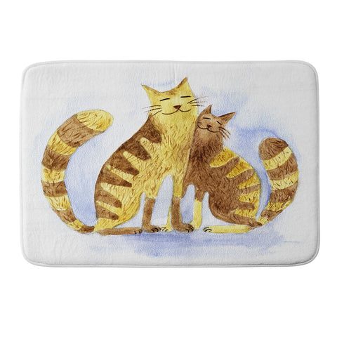 Anna Shell Love cats Memory Foam Bath Mat