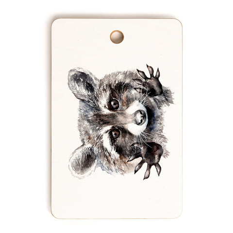 Anna Shell Magic raccoon Cutting Board Rectangle