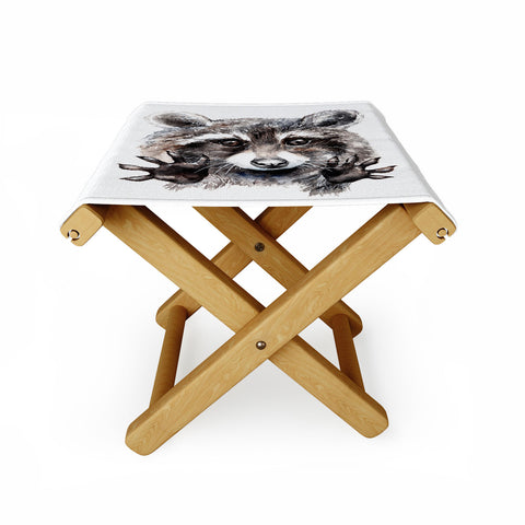 Anna Shell Magic raccoon Folding Stool