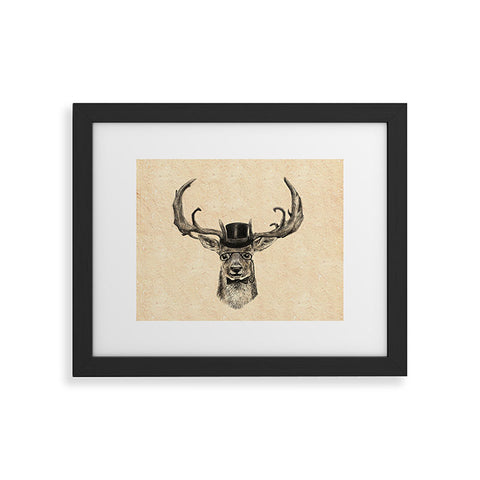 Anna Shell Mr Deer Framed Art Print