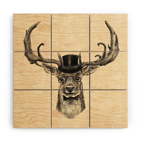 Anna Shell Mr Deer Wood Wall Mural