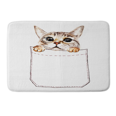 Anna Shell Pocket cat Memory Foam Bath Mat