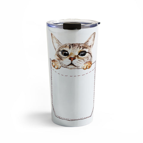 Anna Shell Pocket cat Travel Mug