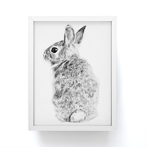 Anna Shell Rabbit drawing Framed Mini Art Print
