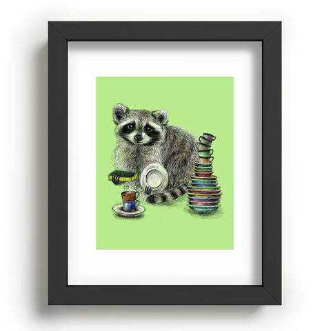 Anna Shell Raccoon Recessed Framing Rectangle