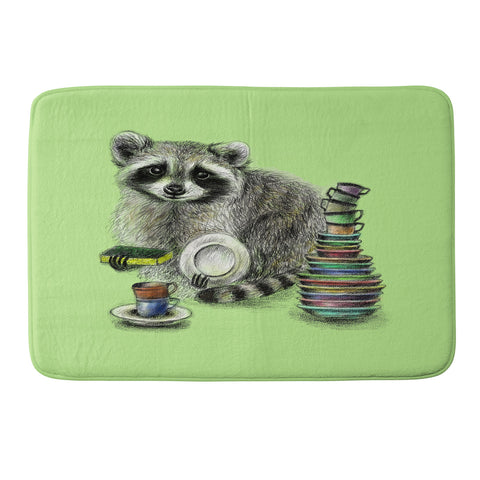 Anna Shell Raccoon Memory Foam Bath Mat